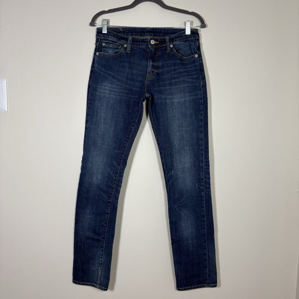 Denim & Supply Ralph Lauren Straight Leg Jeans Mid Rise Dark Wash 30 X 32